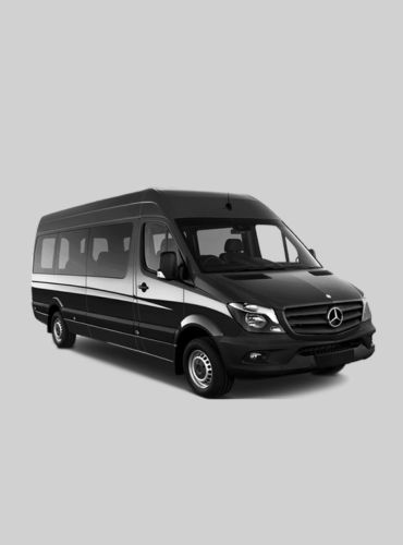 Van de transporte para grupos apresentada no site da LFL Transfer